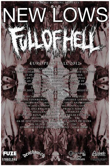 Full Of Hell announce European tour with New Lows in fall