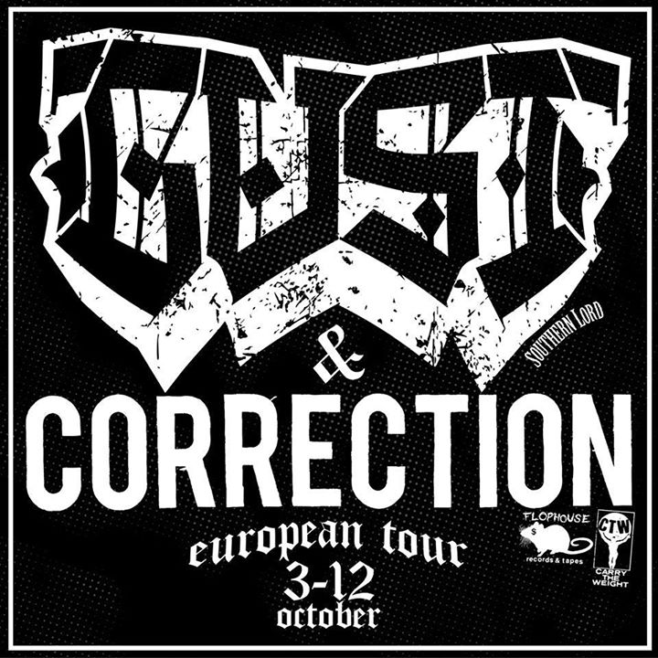 GUST + CORRECTION euro tour starts thursday!