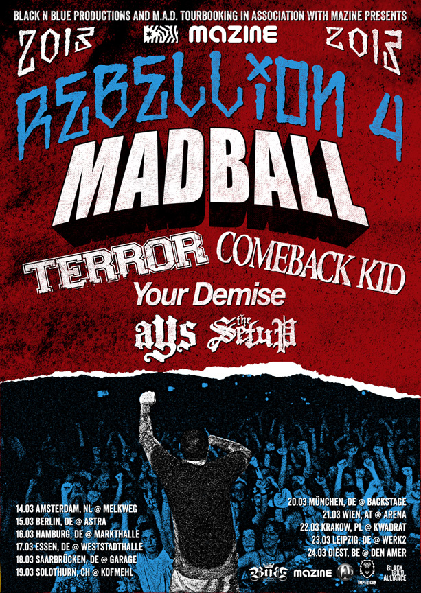 Madball announce 2013 tourdates for Rebellion tour