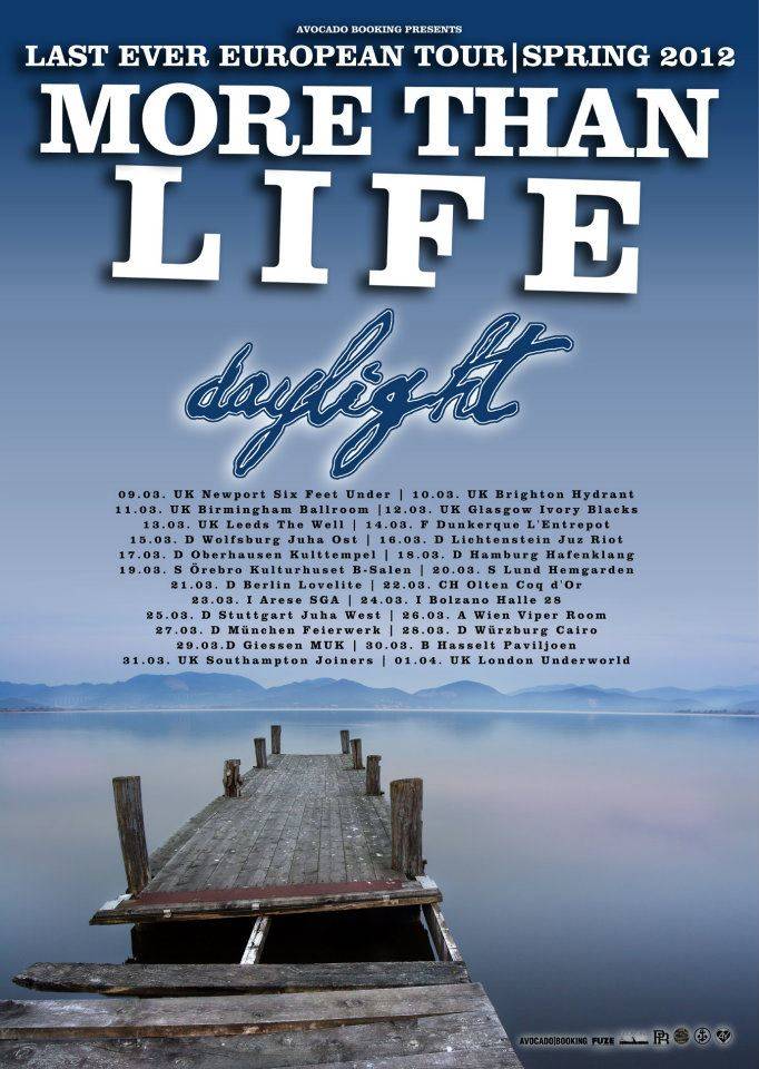 Daylight announcing European tour with More Than Life