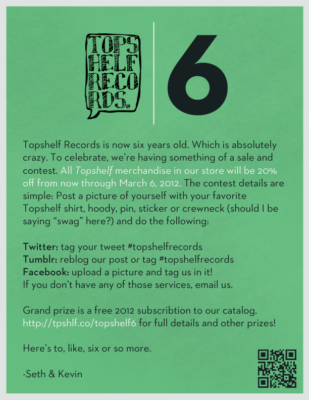 Topshelf Records celebrates 6 year anniversary